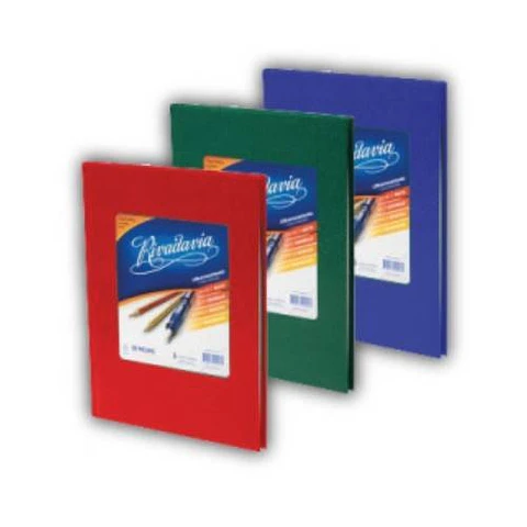 Cuaderno Rivadavia Forrado 100 Hojas Tapa Dura Varios Colores Cuadriculado