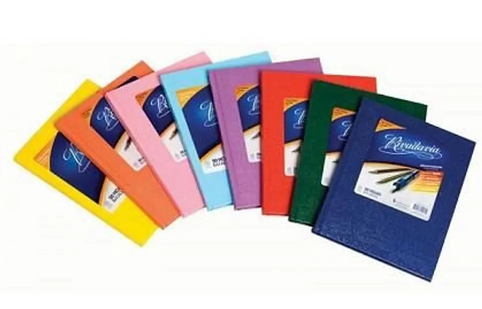 Cuaderno Rivadavia Forrado 50 Hojas Tapa Dura Varios Colores Rayado 1