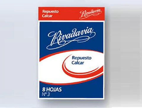 Repuesto De Calcar Rivadavia N°5 8 Hojas