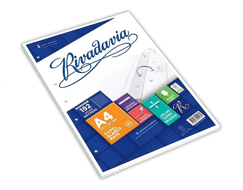 Repuesto Rivadavia A4 192 Hojas Rayado
