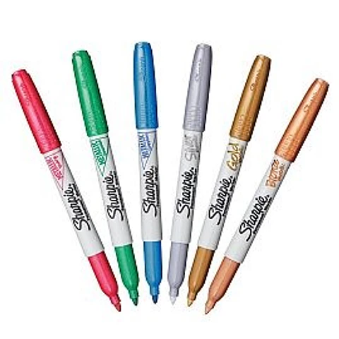 Marcador Sharpie Fino Metalizado Permanente Varios Colores
