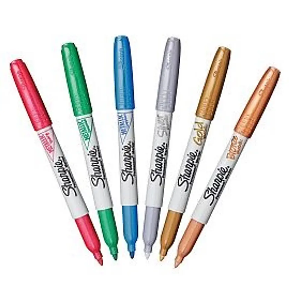 Marcador Sharpie Fino Metalizado Permanente Varios Colores 1