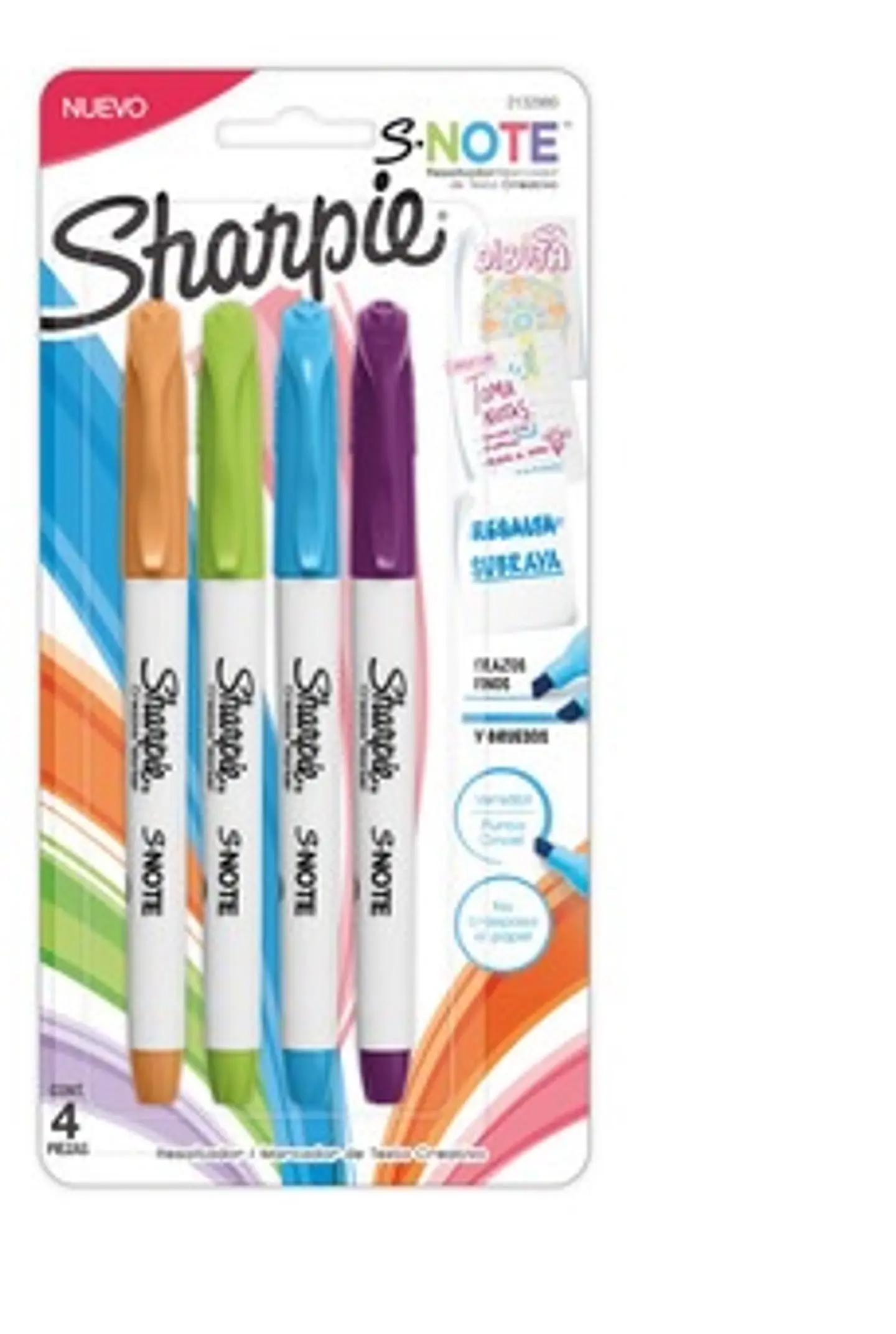 Resaltador Sharpie Note Blíster x4 1