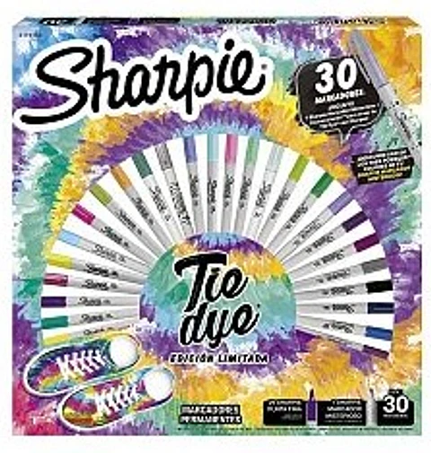 Sharpie Ruleta Marcadores Permanentes x30 Tie Dye
