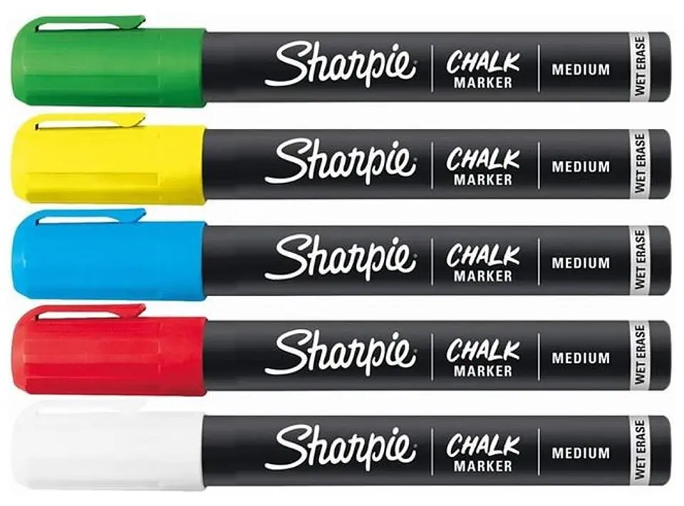 Sharpie Tiza Líquida Borrable x5 1