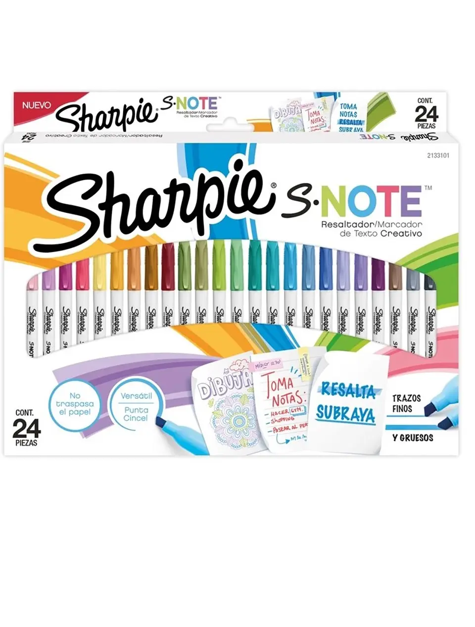 Resaltador Sharpie Note Pack x24 1