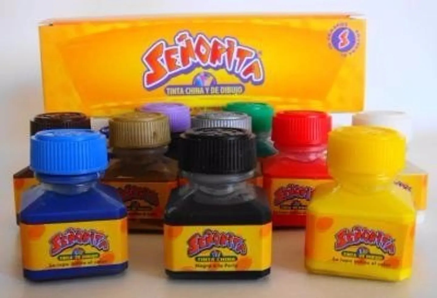 Tinta Sta China Negro/Color Frasco 15g 1