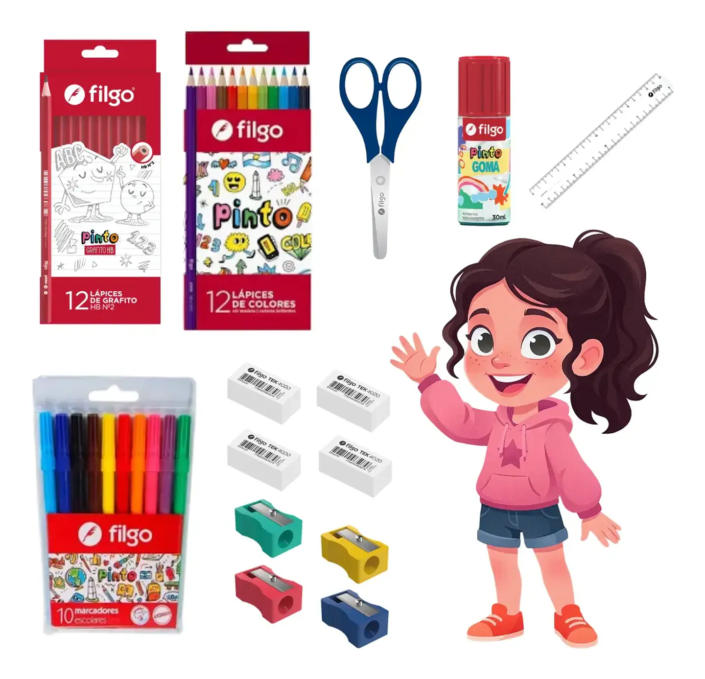 Kit Escolar Primaria Set Completo Filgo Calidad Economico 1