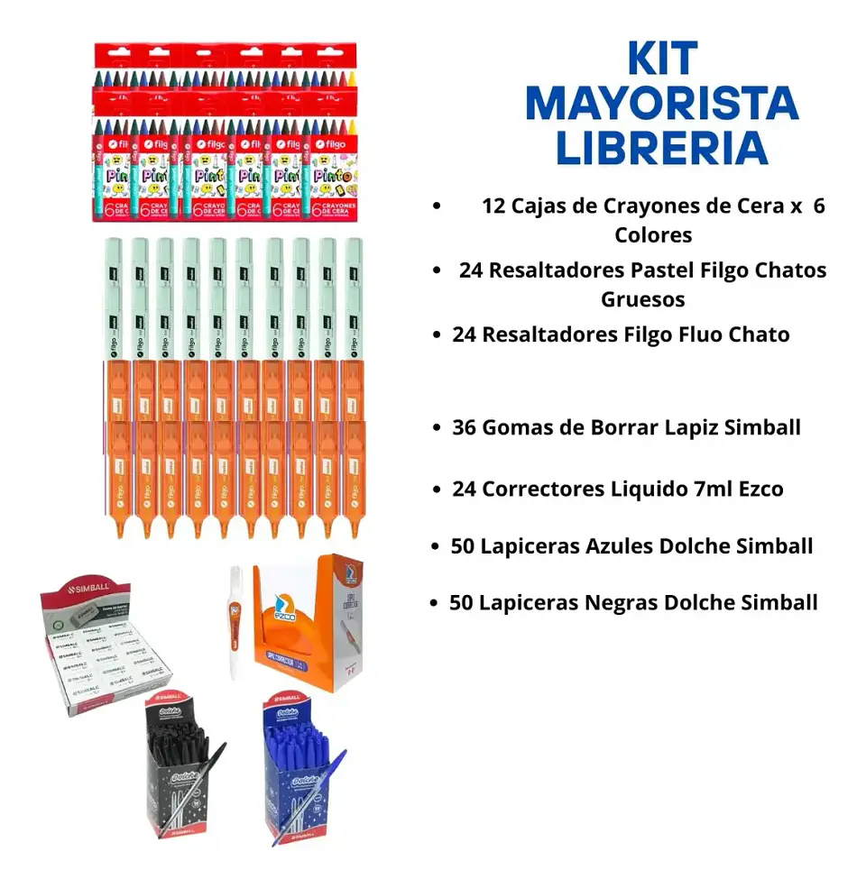 Kit Libreria Mayorista Basico Completo 6 ENVIO BONIFICADO 5