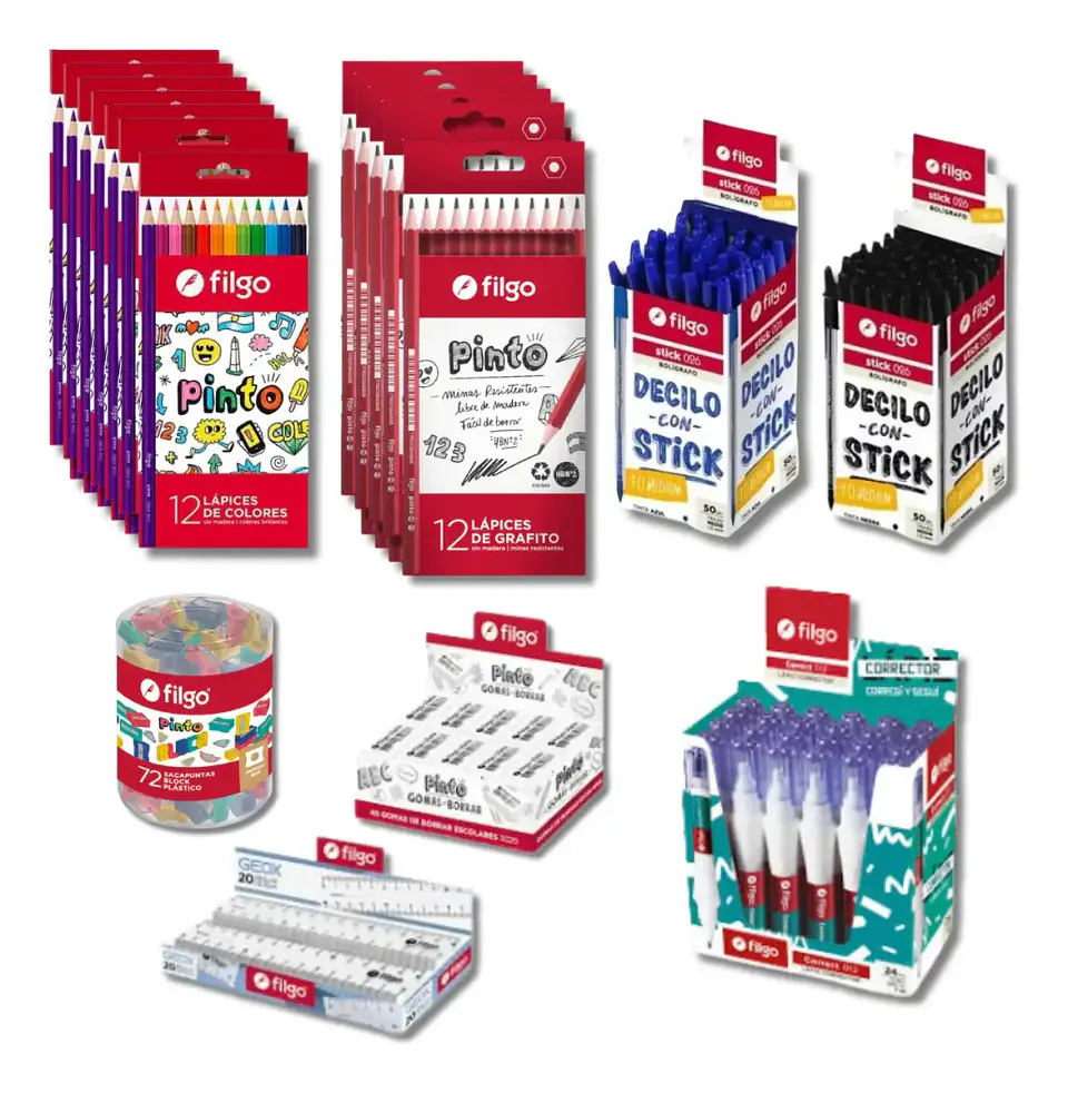 Kit Escolar Mayorista Libreria 412 Piezas Filgo ENVIO BONIFICADO 1