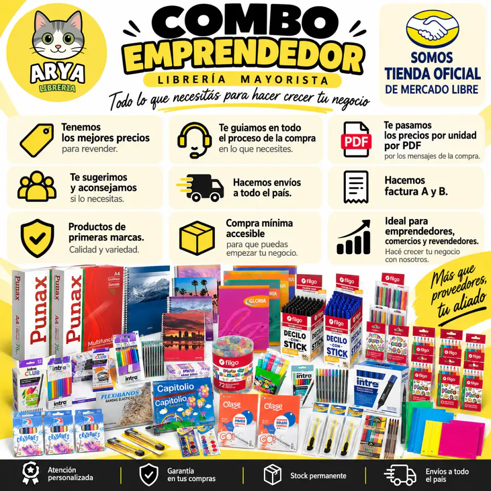 Libreria Mayorista Once Kit Combo Emprendedor Resma Papel 6 ENVIO BONIFICADO 2
