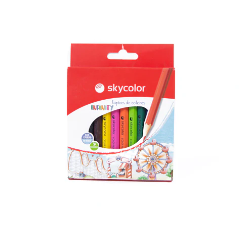 Lapices Cortos x12 Skycolor