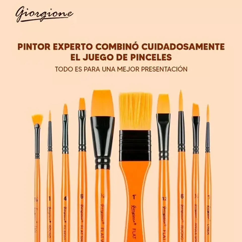 PINCEL SET Giorgione 11pcs + Estuche 2