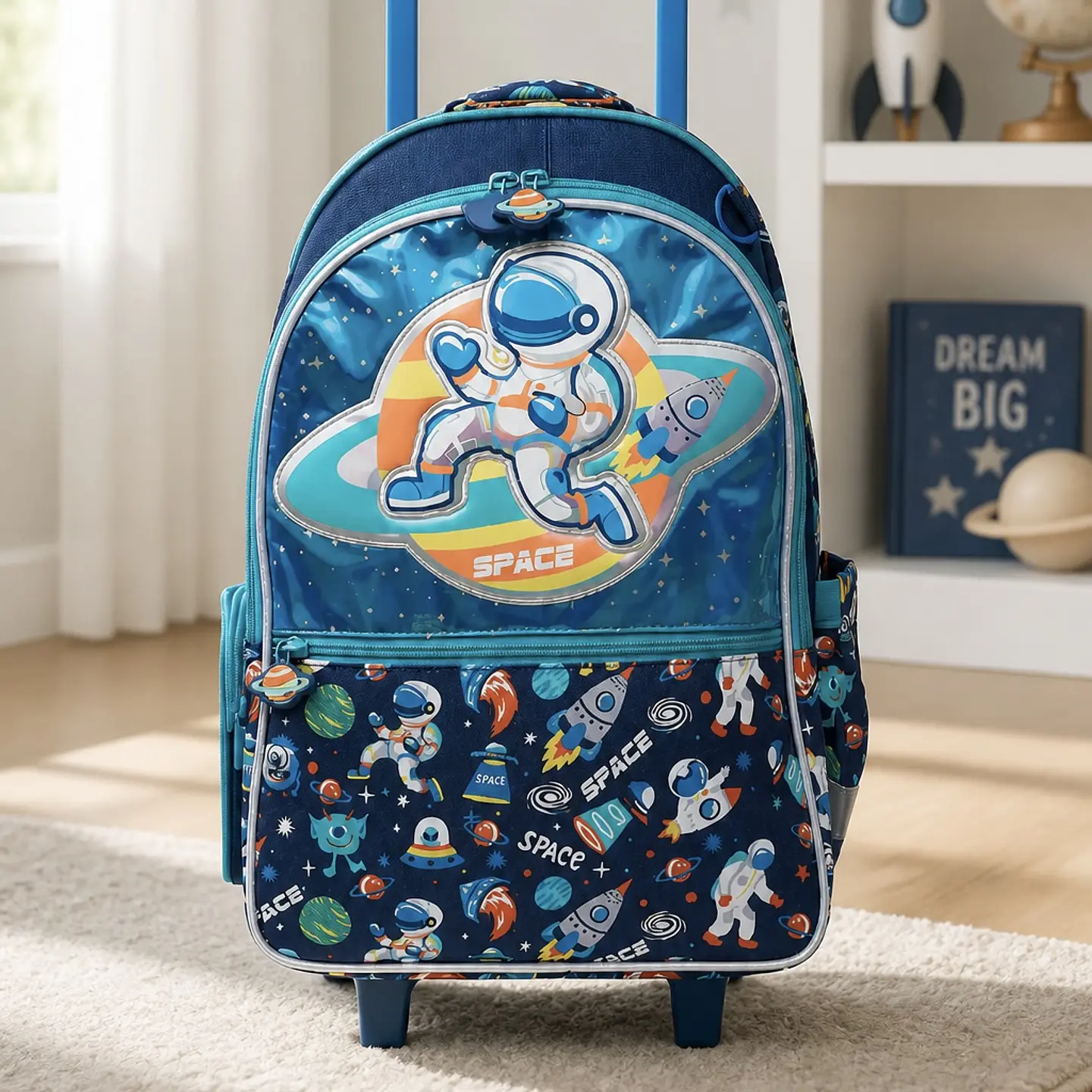 Mochila con Ruedas + Lonchera Térmica 9