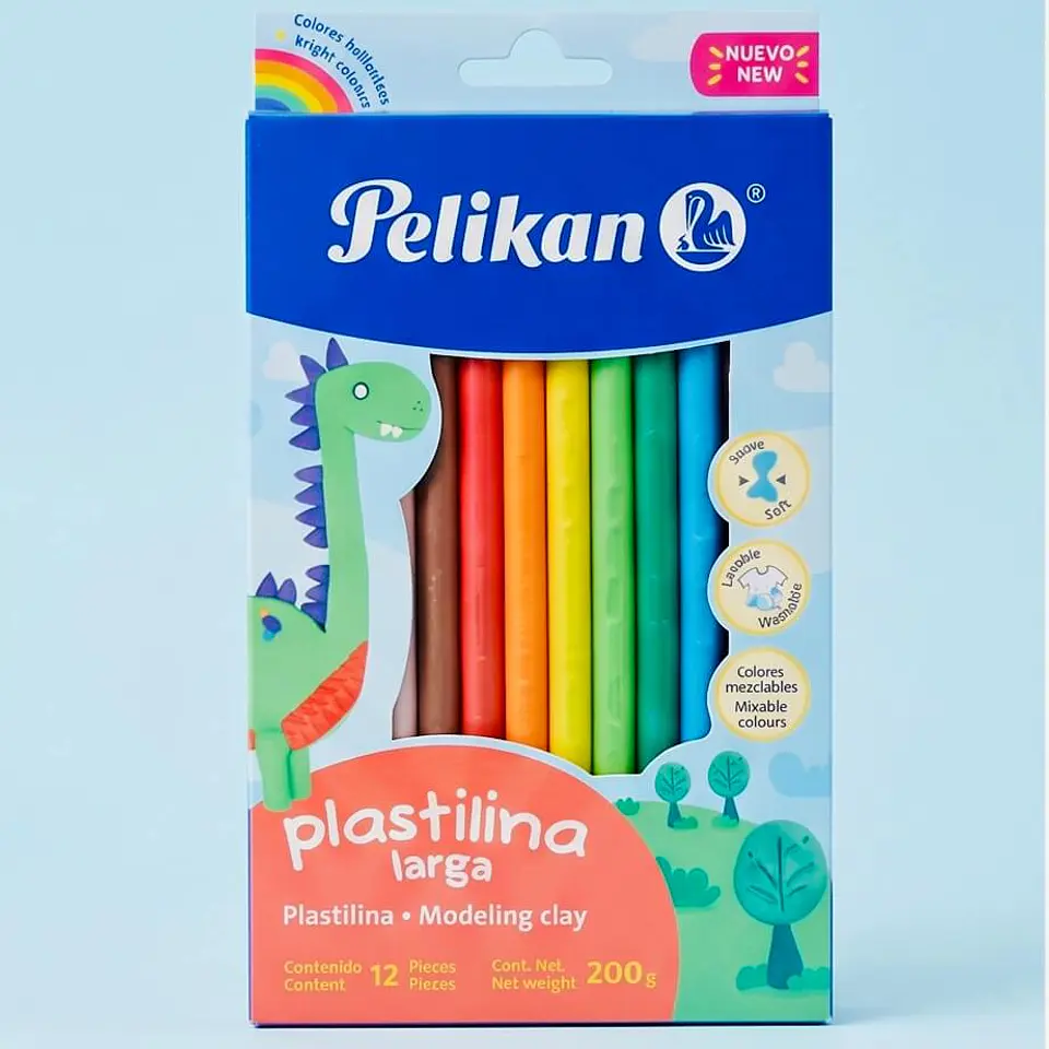 Plasticina Pelikan 12 Colores - 200g 1