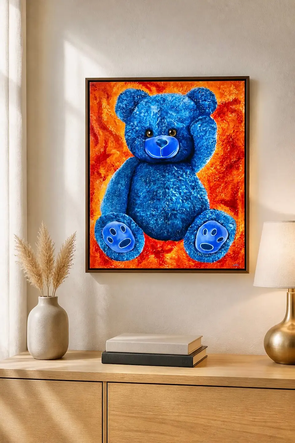 Oso oleo sobre lienzo 50x60cm 1