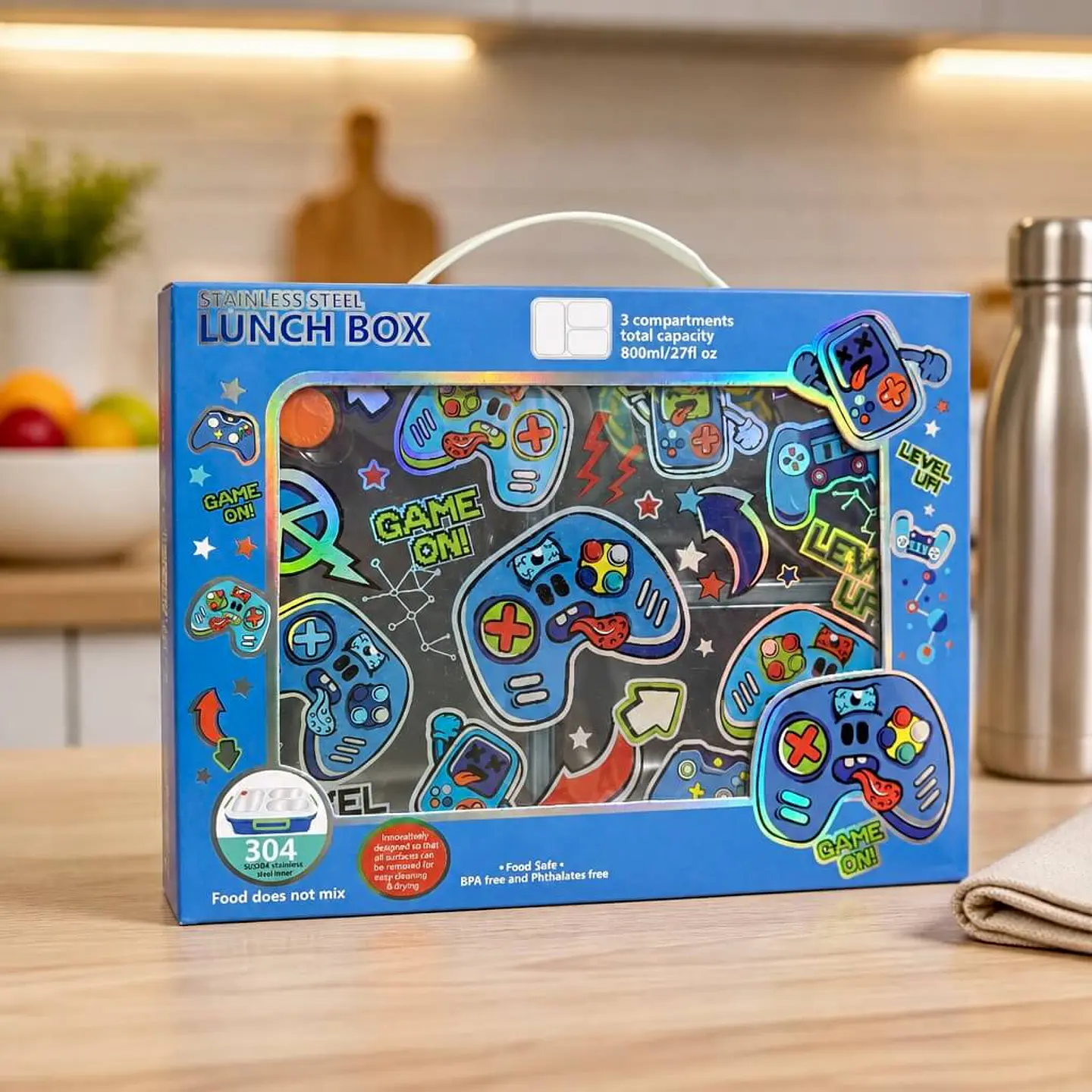 Lonchera Térmica 3 compartimentos GAME ON – 710ml 5