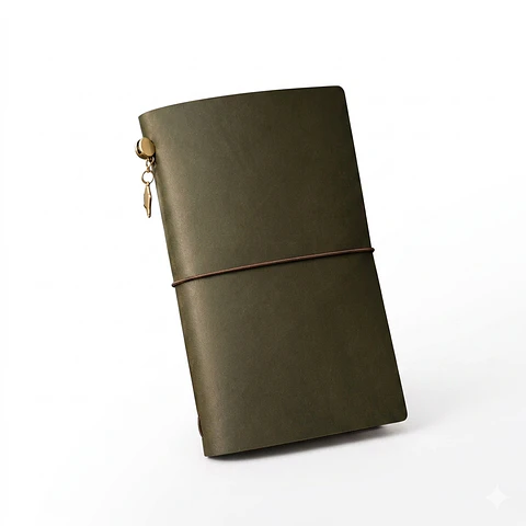 Bohemian  Notebook L Midori- Verde Oliva