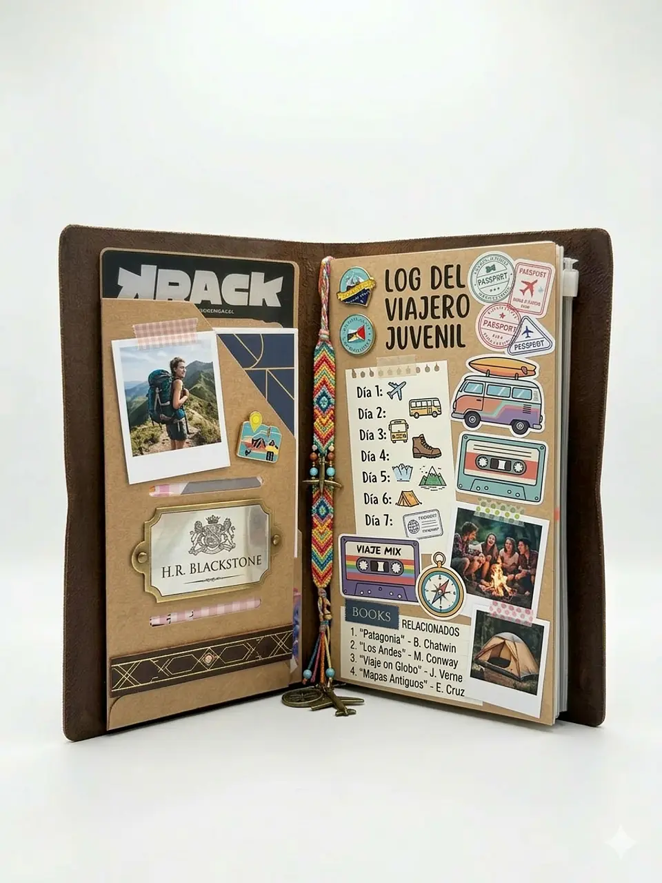 Bohemian Notebook L- Midori- Café Tostado 6