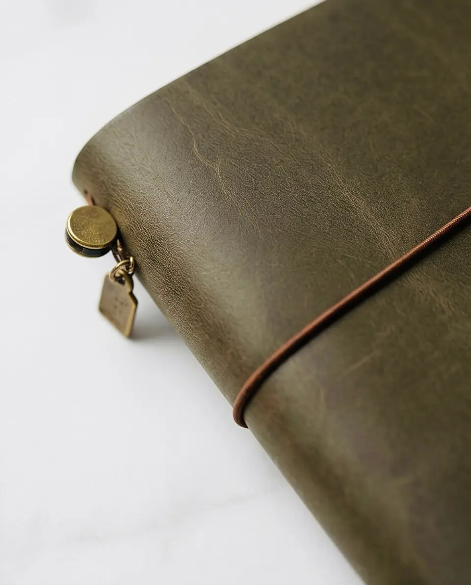 Bohemian  Notebook L Midori- Verde Oliva 10