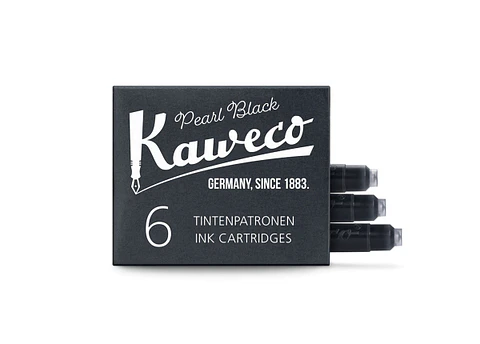Cartuchos de tinta Kaweco Pearl Black 6pzs