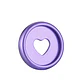 DISCOS- MORADO METALIZADO 23MM - Miniatura 1