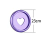 DISCOS- MORADO METALIZADO 23MM - Miniatura 2