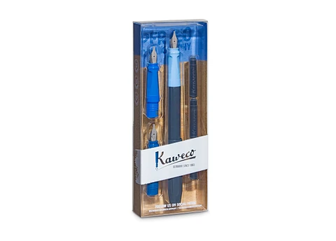 SET DE CALIGRAFÍA-Kaweco PERKEO azul