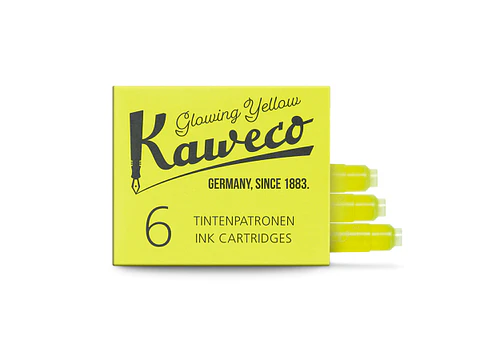 Cartuchos de tinta Kaweco Glowing Yellow  6pzs