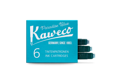 Cartuchos de tinta Kaweco Paradise Blue 6pzs