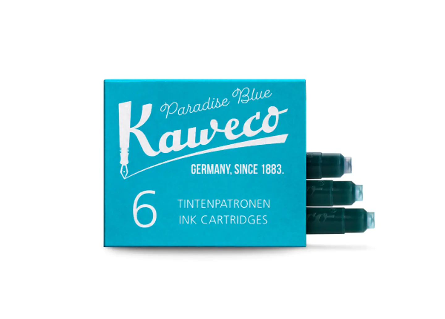Cartuchos de tinta Kaweco Paradise Blue 6pzs 1