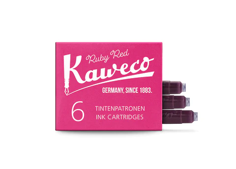 Cartuchos de tinta Kaweco Ruby Red  6pzs