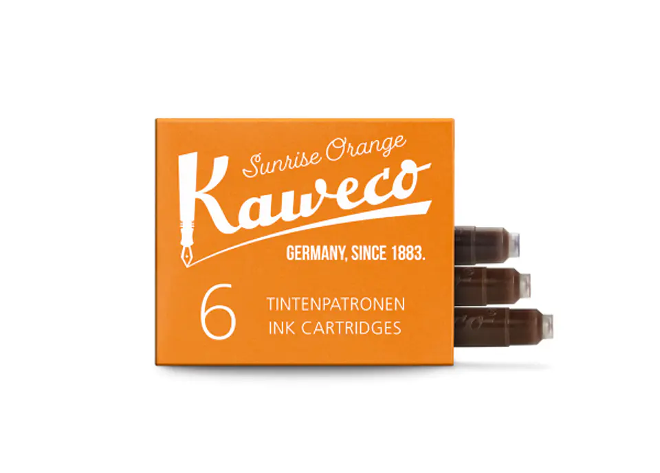 Cartuchos de tinta Kaweco Sun Orange 6pzs 1