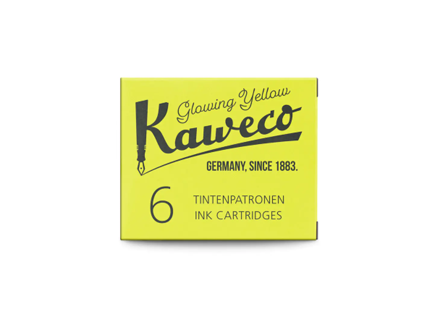 Cartuchos de tinta Kaweco Glowing Yellow  6pzs 2