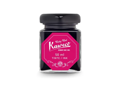 Kaweco Tinta Vidrio Rojo Rubí 50 ml