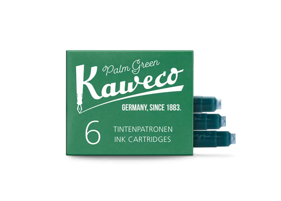 Cartuchos de tinta Kaweco - Verde palma 6pzs 1