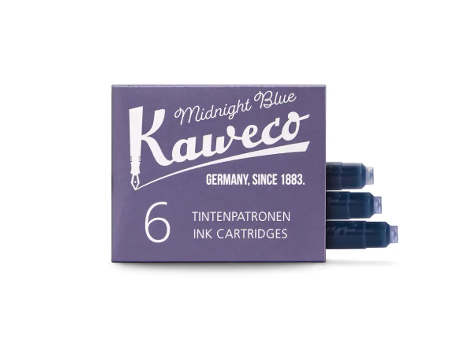 Cartuchos de tinta Kaweco - Azul Medianoche 6pzs 1
