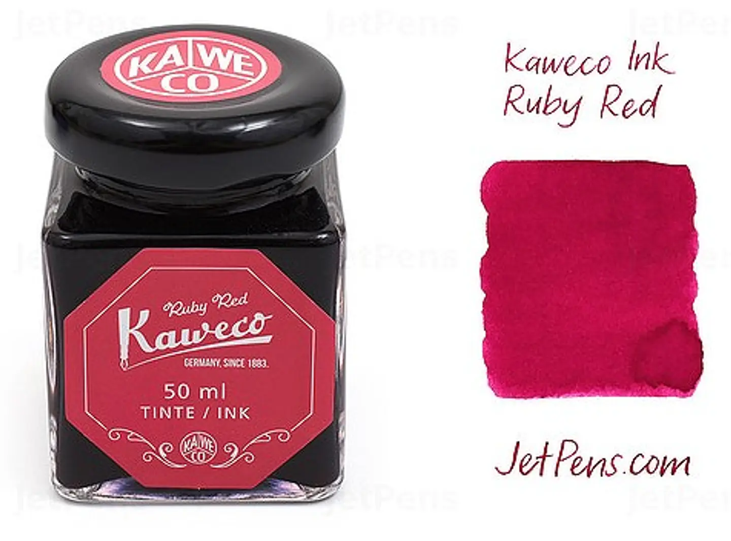 Kaweco Tinta Vidrio Rojo Rubí 50 ml 3
