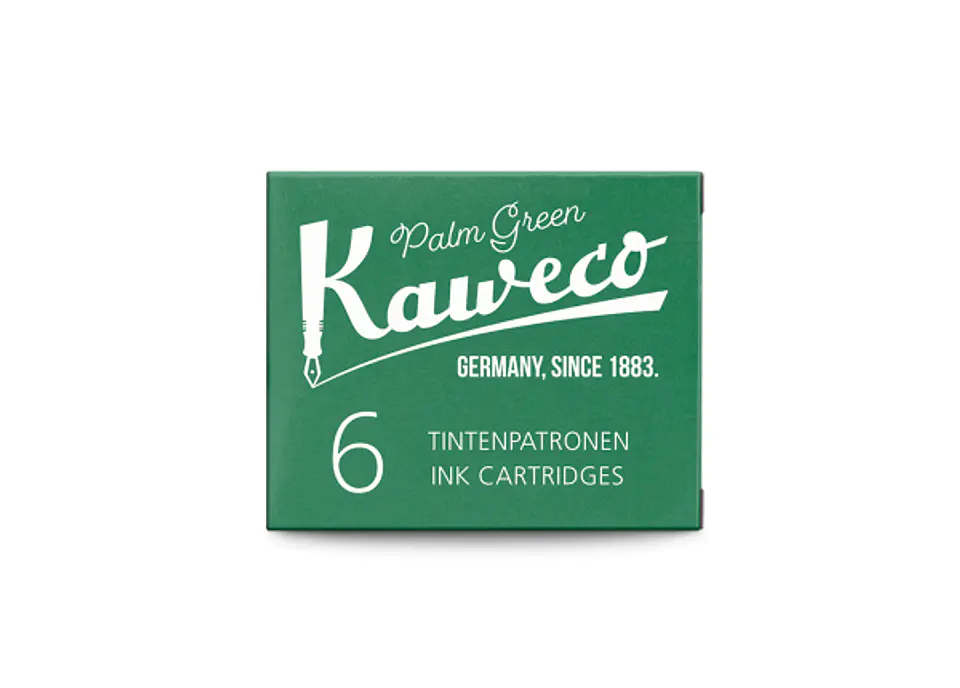 Cartuchos de tinta Kaweco - Verde palma 6pzs 2