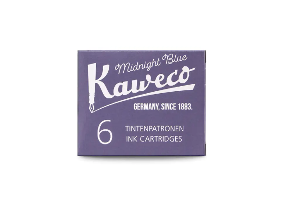 Cartuchos de tinta Kaweco - Azul Medianoche 6pzs 2