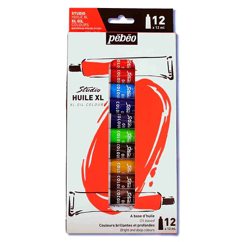 Set de Oleos Pebeo 12ml - 12 Colores
