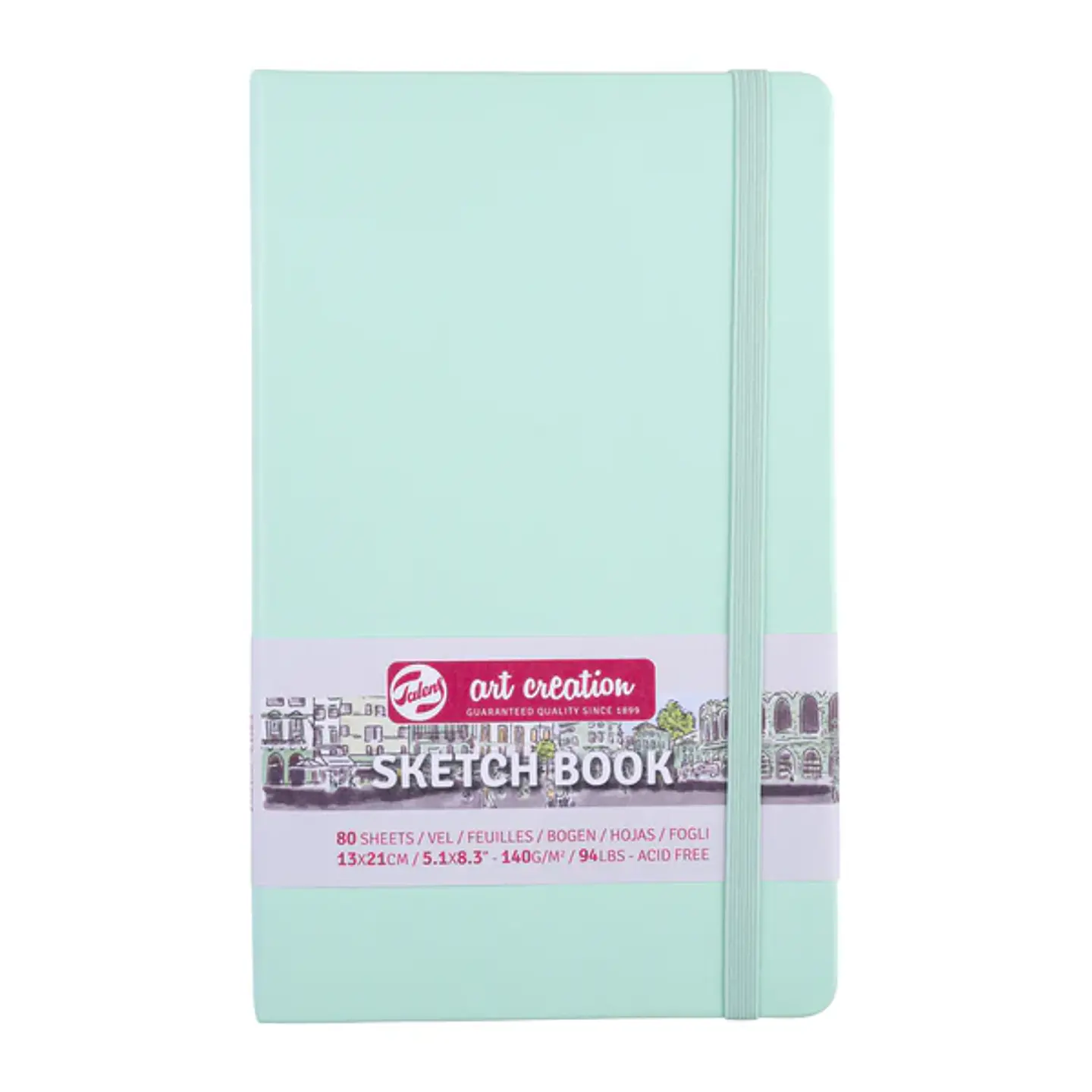 Cuaderno Croquis - Menta Fresca 13x21cm 140 g 80 Hojas 1