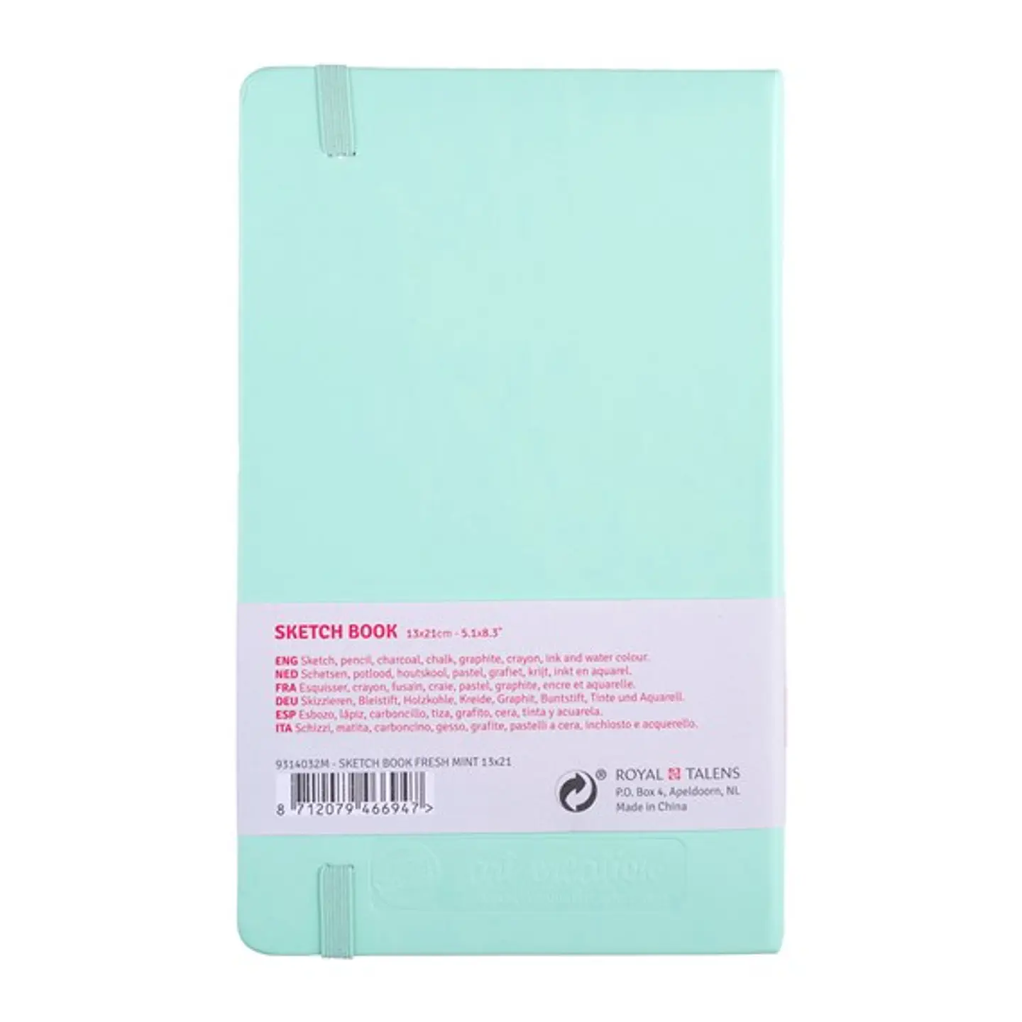 Cuaderno Croquis - Menta Fresca 13x21cm 140 g 80 Hojas 2