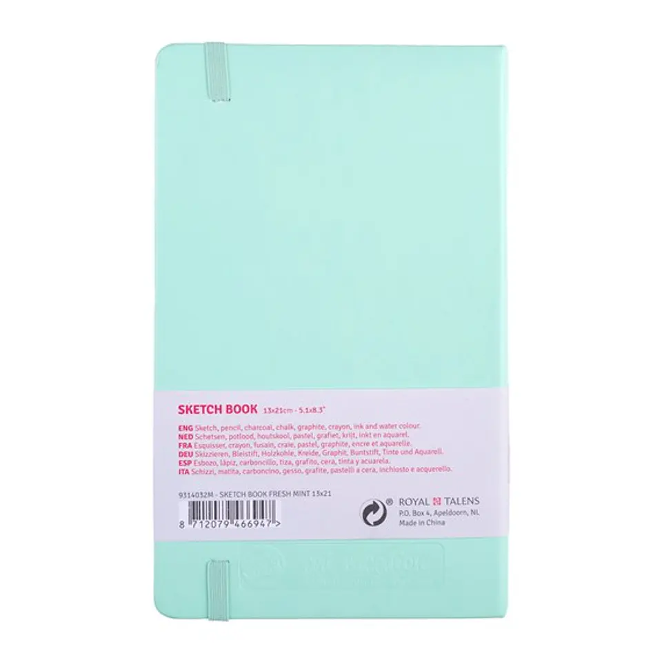 Cuaderno Croquis - Menta Fresca 13x21cm 140 g 80 Hojas 2
