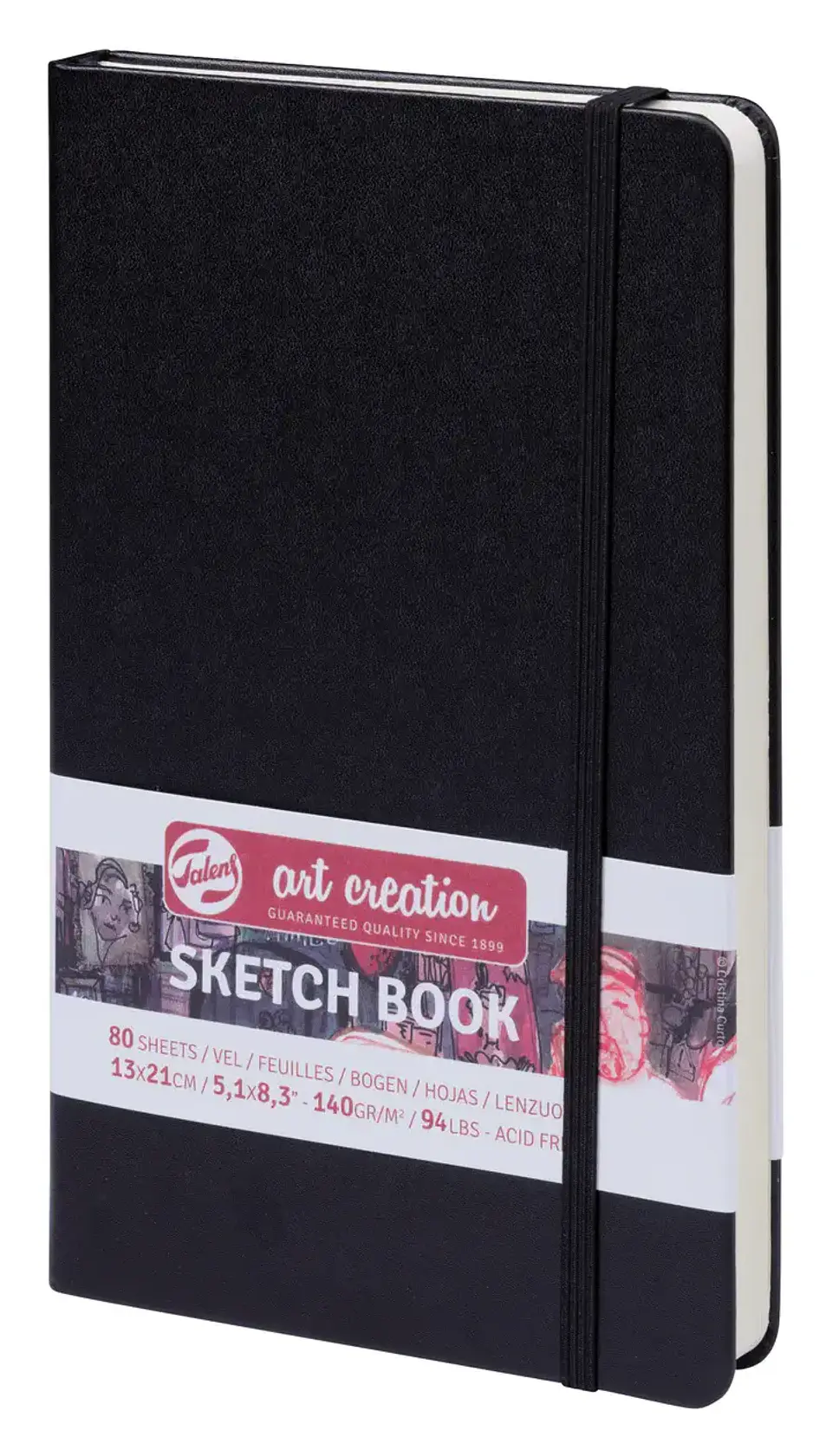 Cuaderno Croquis – Negro 13x21cm 140 g 80 Hojas 1