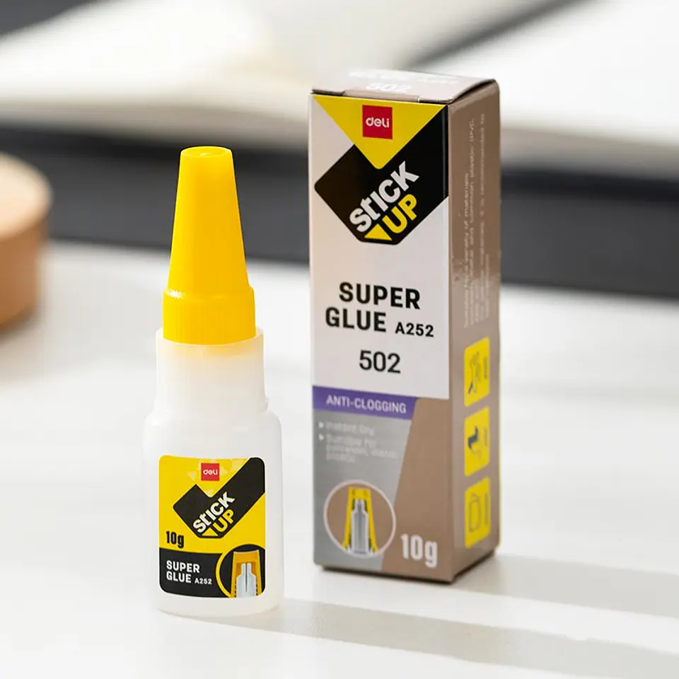 Super Pegamento Adhesivo Instantáneo Deli - Extra Fuerte 1