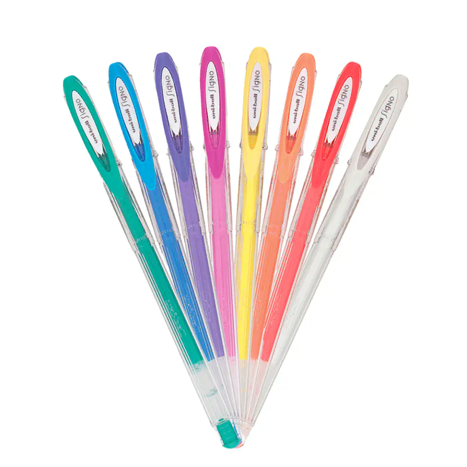Boligrafos gel Uniball (colores pasteles) 1
