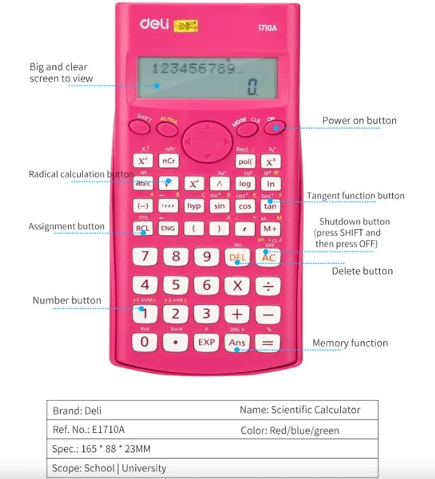 Calculadora cientifica 240 funcion 6
