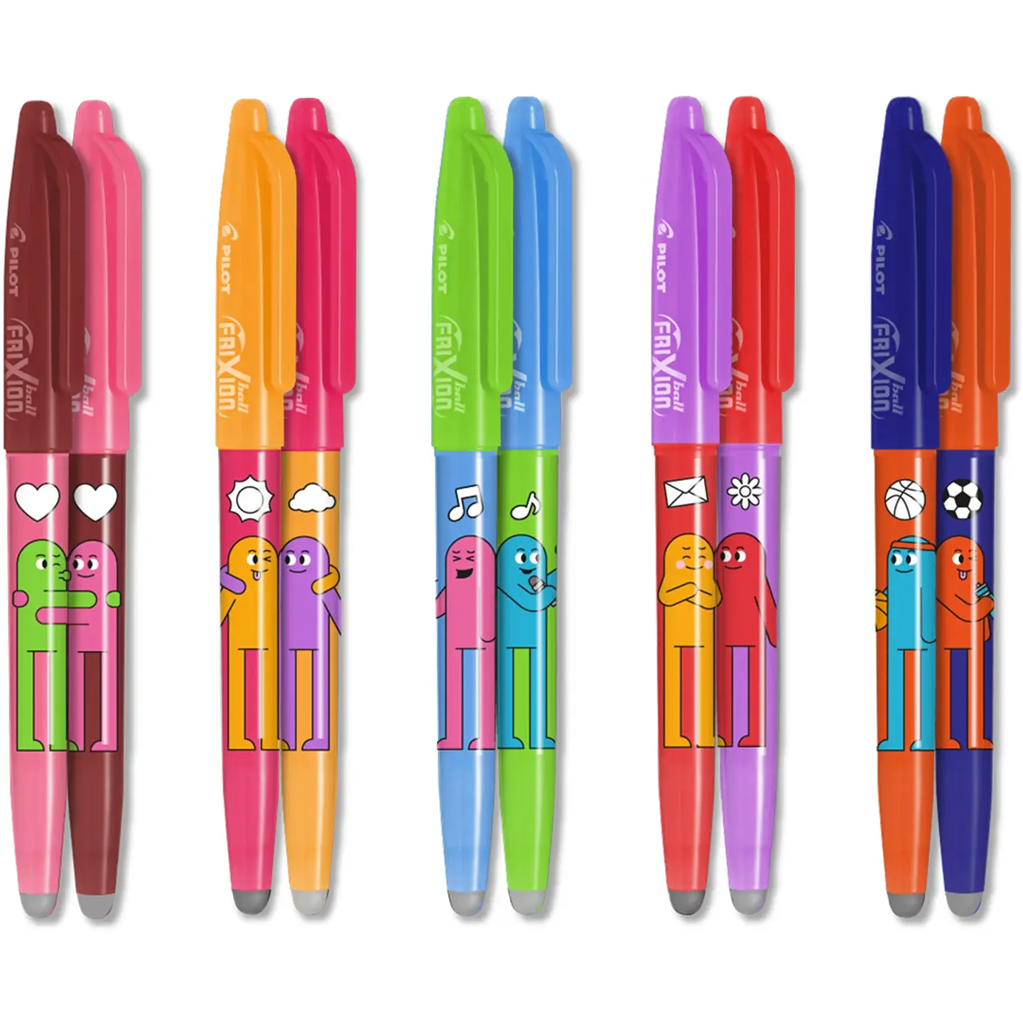 Pilot Frixion Ball Friends - Tinta gel Azul Borrable -  (0.7mm) 1