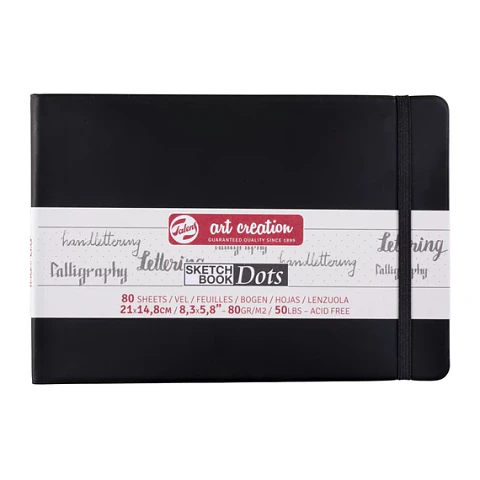 Cuaderno de Dibujo de Papel Punteado 14,8 x 21 cm 80 g 80 Hojas